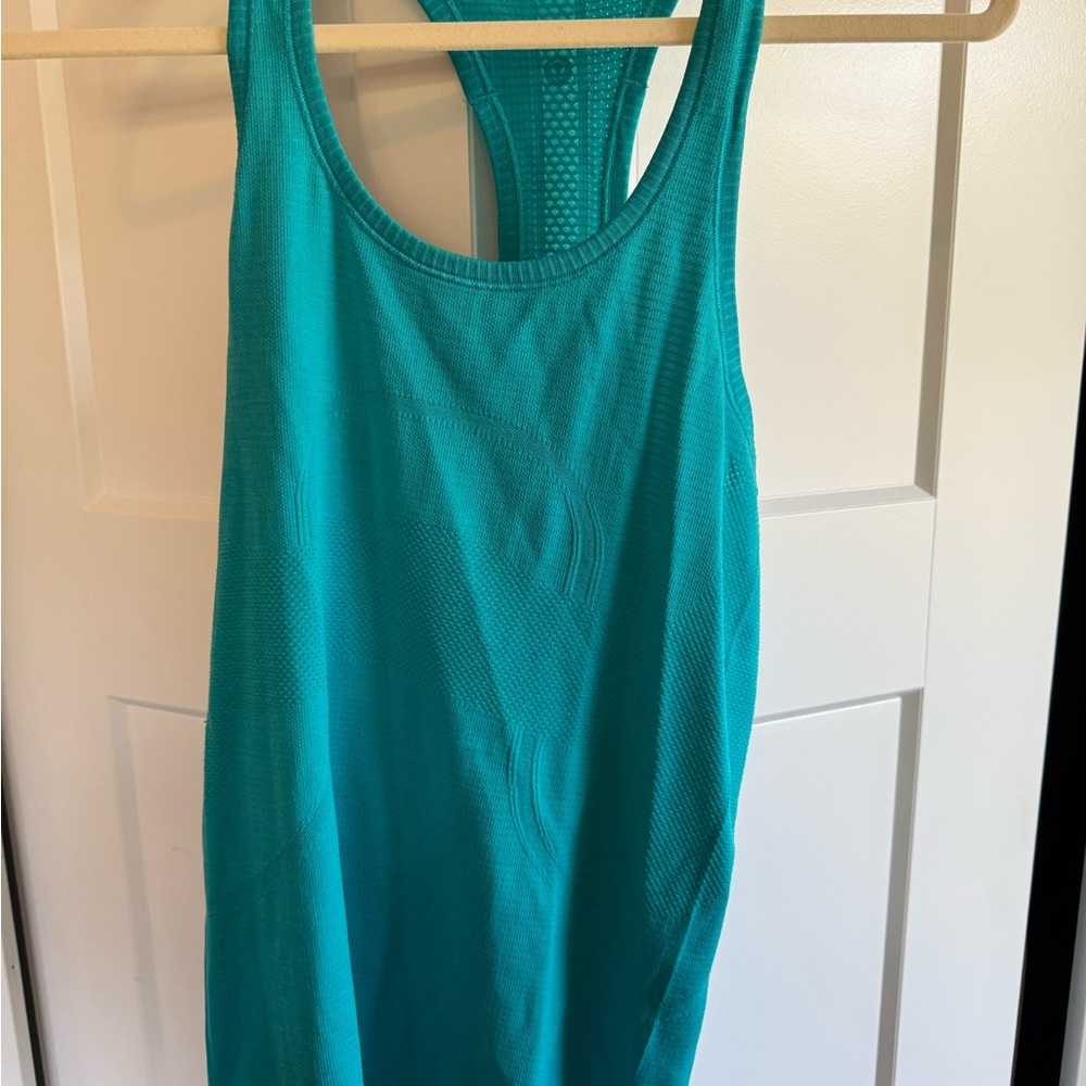 Lululemon Women's Teal Racerback Tank Top Size 6